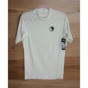 New RASH GUARD T&C SURF Hawaii Ying Yang UPF 50 White